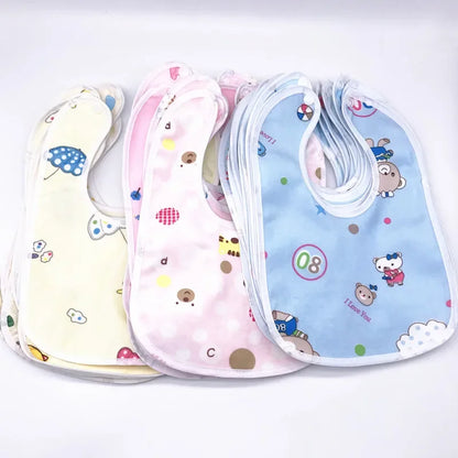 20Pcs/Lot Toddler Baby Boys Girls Waterproof Feeding Clothes Newborn Clothing Accessories Baby Bibs Infant Feeding Clothes