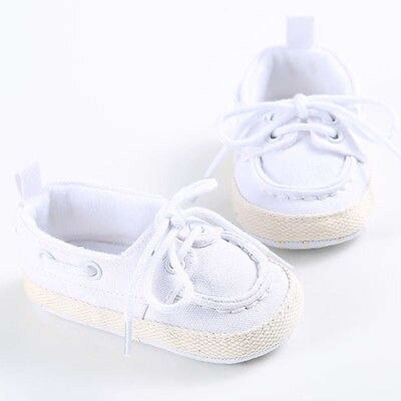 Baby Shoes Boy Girl Newborn Soft Soles Canvas Crib Soft Sole Shoe Sneakers 0-18M