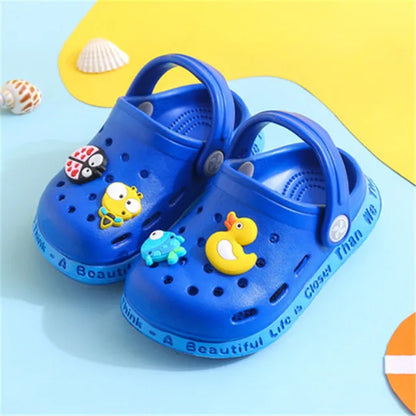 Summer New Baby Hole Shoes 2022 Children Nice Non -Slip Soft Floor Old Boys Girl Beach Sandals 1 -5 Years