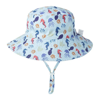 Summer Baby Sun Hat Baby Sun Hat for Girls and Boys Outdoor anti UV Kids Beach Caps Bucket Cap