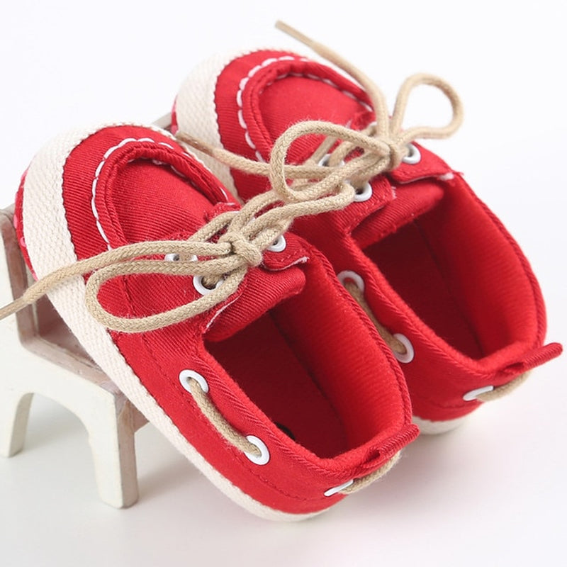 Baby Shoes Boy Girl Newborn Soft Soles Canvas Crib Soft Sole Shoe Sneakers 0-18M