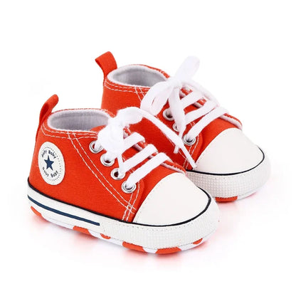 Canvas Sneakers Baby Boys Girls Shoes First Walkers Infant Toddler Anti-Slip Soft Sole Classical Newborn Baby Shoes 0-18 Month